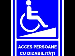 Semn pentru acces persoane cu dizabilitati